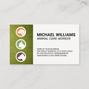 Cartão De Visita Logotipo de Cães  Tarf  Serviço Animal