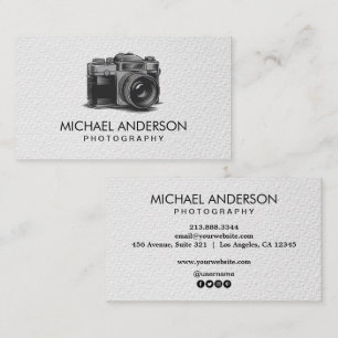 Cartão De Visita logotipo de câmera de fotógrafo profissional Fotog