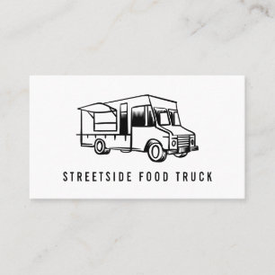 Cartão De Visita Logotipo de caminhão de Comida