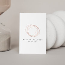 Logotipo de caractere mínimo do designer em Rosa D