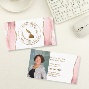 Cartão De Visita Logotipo de Carimbo Público de Carimbo para Portát