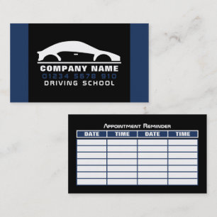 Cartão De Visita Logotipo de Carro, Consulta com Instrutor de Autoe