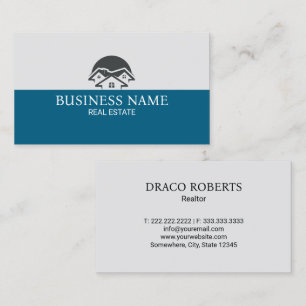 Cartão De Visita Logotipo de Casa de Imóveis Modernos