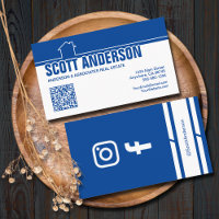 Logotipo de Casa Moderna Código QR Mídia Social Az