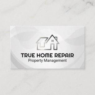 Cartão De Visita Logotipo de Casa Moderna Reparo de Propriedade