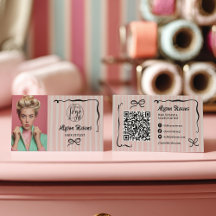 Logotipo de código QR de foto de cabelo extravagan