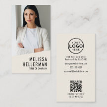 Logotipo de Código QR de Foto Profissional Vertica