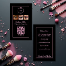 Logotipo de Código QR de Script Black Pink Foto Ma