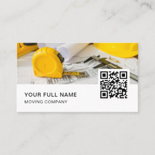 Cartão De Visita Logotipo de código QR do arquiteto Mídia social