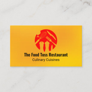 Cartão De Visita Logotipo de comida moderna   Culinária   Restauran