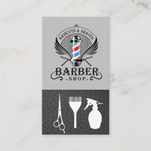 Cartão De Visita Logotipo de Compro de barbeiro Stylist para o ca