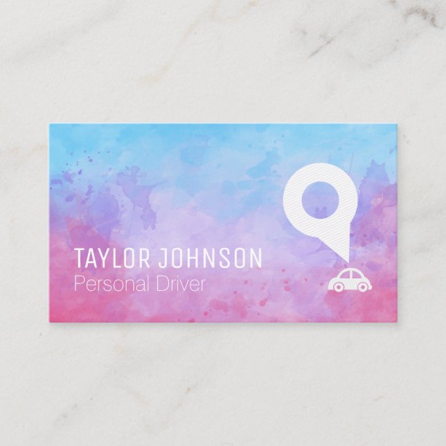 Cartão De Visita Logotipo de condução | Auto Serviços (Frente)