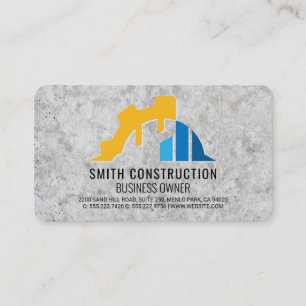 Cartão De Visita Logotipo de Construção Construtor Desenvolvedo