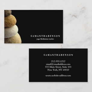 Cartão De Visita Logotipo de Cores Água Elegante Zen Yoga Cura Saúd