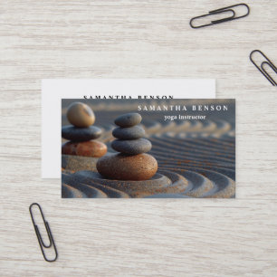 Cartão De Visita Logotipo de Cores Água Elegante Zen Yoga Cura Saúd
