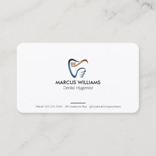 Cartão De Visita Logotipo de Dentista Cuidados de Saúde Serviço