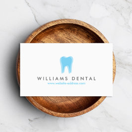 Cartão De Visita Logotipo de Dentista Moderno em Branco