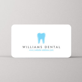 Cartão De Visita Logotipo de Dentista Moderno em Branco