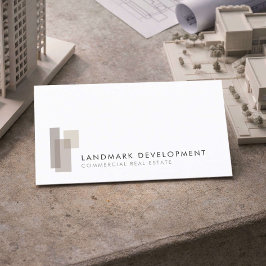 Cartão De Visita Logotipo de Desenvolvedor Comercial Moderno