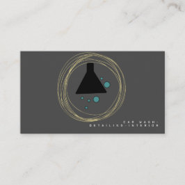 Cartão De Visita Logotipo de Designer de Interiores de Lavação de C