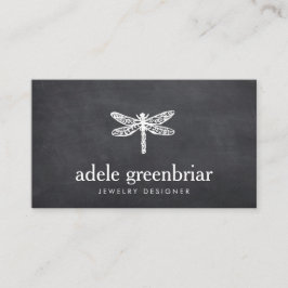 Cartão De Visita Logotipo de Dragonfly Designer Jewelry Nature