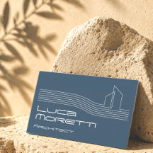 Logotipo de Edifício Azul-Marinho Moderno Imobiliá