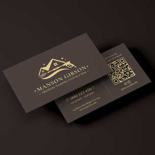 Cartão De Visita Logotipo de Empreiteiro de Lavagem a Pressão Espre