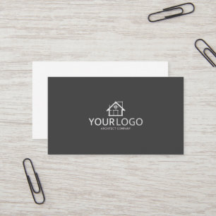 Cartão De Visita Logotipo de Empresa de Arquitetura de Inicializaçã