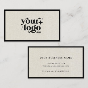 Cartão De Visita Logotipo de empresa de linhagem natural mínima do