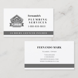 Cartão De Visita Logotipo de Empresa de Serviço Profissional de Enc