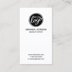 Cartão De Visita Logotipo de empresa personalizado minimalista mode