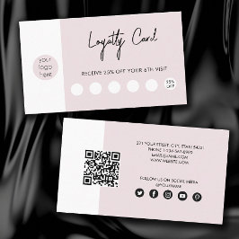 Cartão De Visita Logotipo de empresa rosa-relâmpago Fidelidade ao c