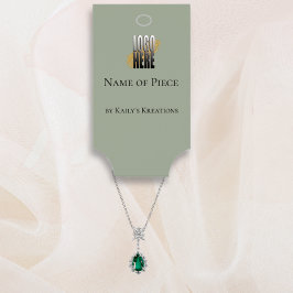 Cartão De Visita Logotipo de exibição de marca de bloqueio verde de