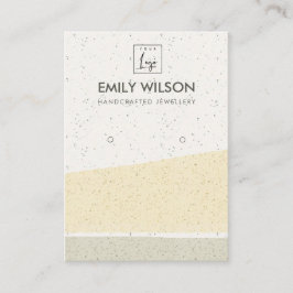 CARTÃO DE VISITA LOGOTIPO DE EXIBIÇÃO DE ONDAS CERAMICAS ABSTRATO A