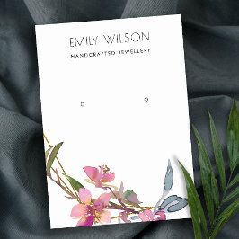 CARTÃO DE VISITA LOGOTIPO DE EXIBIÇÃO DE OUVIDO FLORAL DE BLOSSOM D