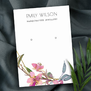 CARTÃO DE VISITA LOGOTIPO DE EXIBIÇÃO DE OUVIDO FLORAL DE BLOSSOM D