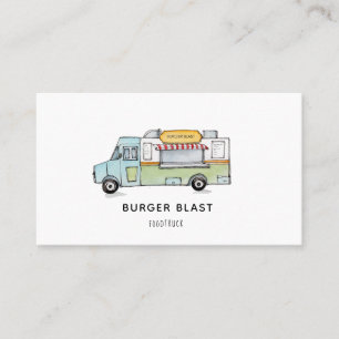 Cartão De Visita logotipo de Food Truck fofo
