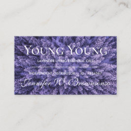 Cartão De Visita Logotipo de fotografia lavanda Óleos essenciais ro