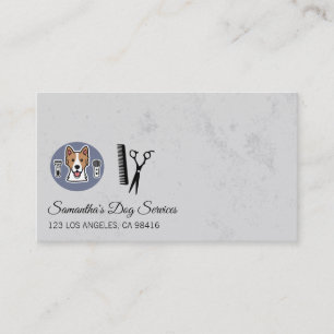 Cartão De Visita Logotipo de Higiene Animal   Tesoura de Pente