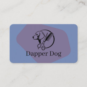 Cartão De Visita Logotipo de Higienização de Cães Estilista de Pe