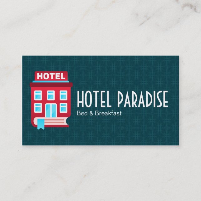 Cartão De Visita Logotipo de Hotel | Bed Breakfast (Frente)