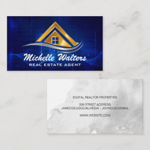 Cartão De Visita Logotipo de Imóveis Aluguéis de Propriedades