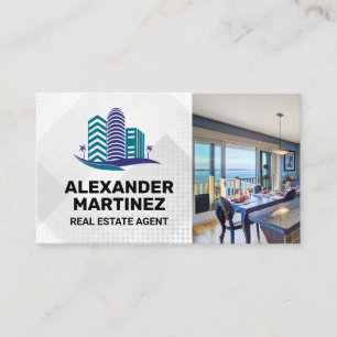 Cartão De Visita Logotipo de Imóveis Costeiros   Propriedades