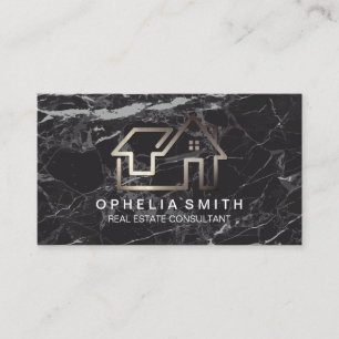 Cartão De Visita Logotipo de imóveis residenciais Propriedades