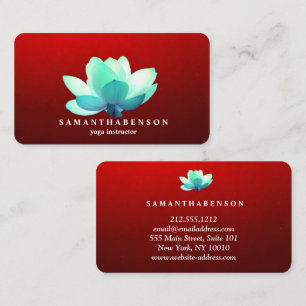 Cartão De Visita Logotipo de Ioga Zen de Cura de Saúde em Aquarela