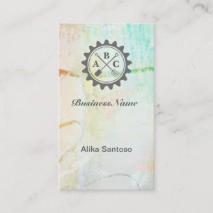 Cartão De Visita Logotipo de jardinagem 3