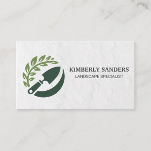 Cartão De Visita Logotipo de Jardineiro Paisagismo Árvores