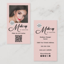 Logotipo de Letra Cursive Rosa Choque Código QR Fo