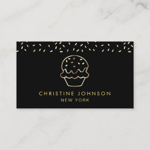 Cartão De Visita logotipo de loja de doces