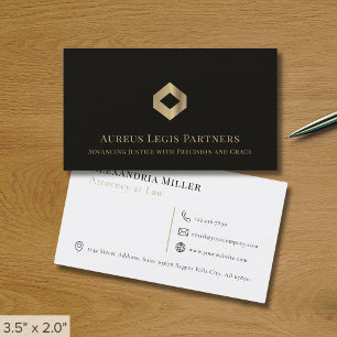 Cartão De Visita Logotipo de luxo Elegante profissional